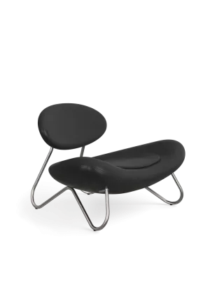 Meadow Lounge Chair - Black Leather