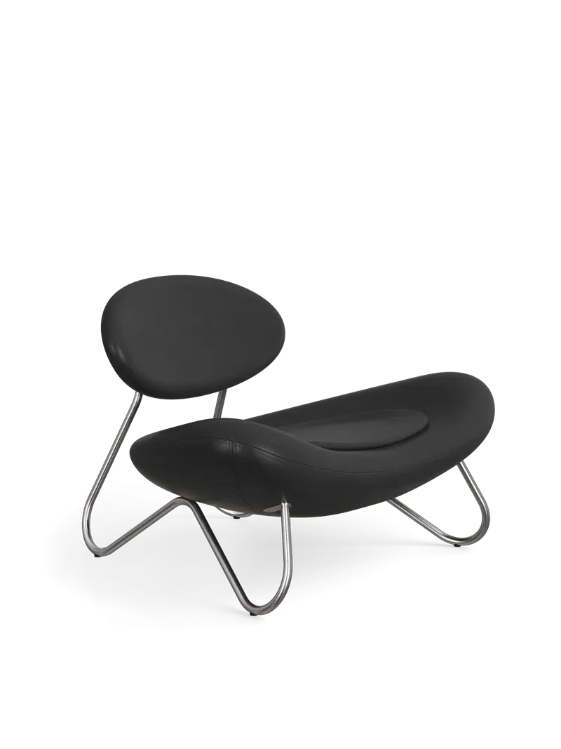 Meadow Lounge Chair - Black Leather