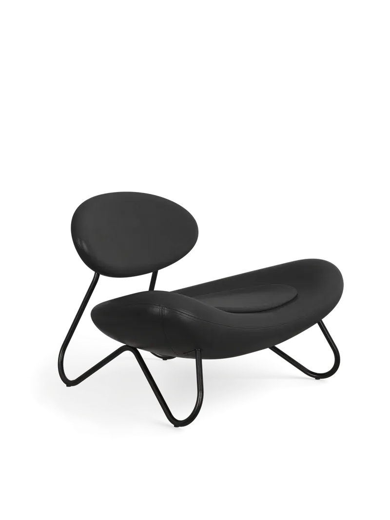 Meadow Lounge Chair - Black Leather