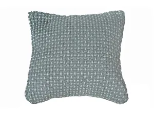 MICROFIBRE HANDLOOM CUSHION (SILT GREEN)