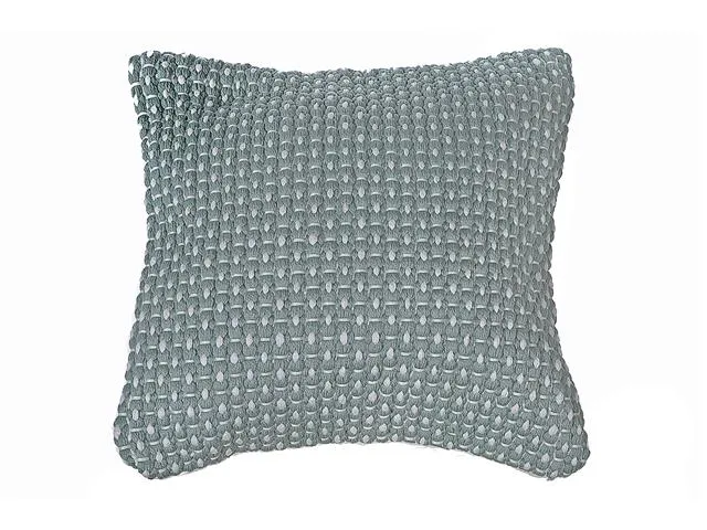 MICROFIBRE HANDLOOM CUSHION (SILT GREEN)