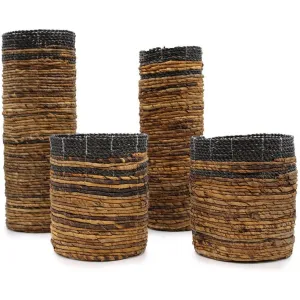Natural Home Storage - Handmade Seagrass Vase & Bins Set - Fairly Traded