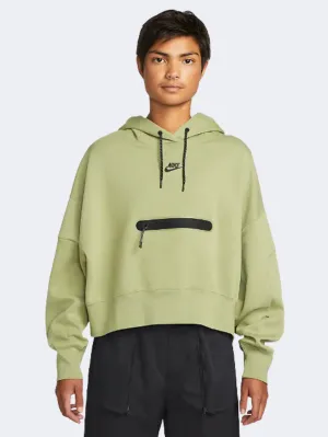 Nike Sportswear Tech Fleece Women Lifestyle Hoody Green/Black
