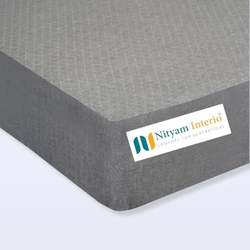 NITYAM Active Sleep Foam Mattress with Superior Comfort – High-Resilience Foam | Medium-Firm Support | Durable Foam Mattress | 3-Year Warranty (72X30X4, Single)