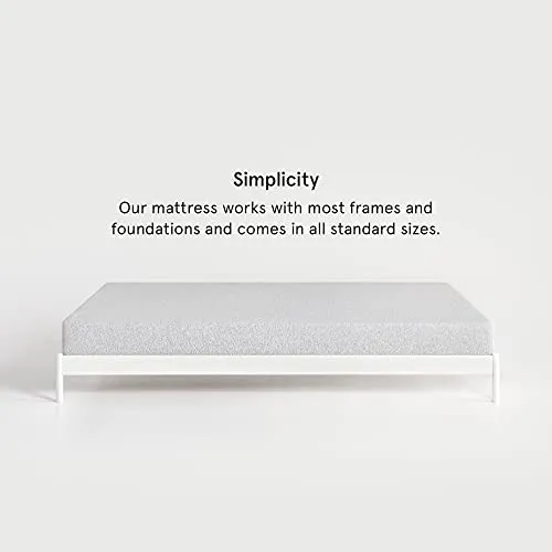 Nod by Tuft & Needle 8-Inch Twin XL Mattress, Adaptive Foam Bed in a Box, Responsive and Supportive, CertiPUR-US, 100-Night Sleep Trial, 10-Year Limited Warranty
