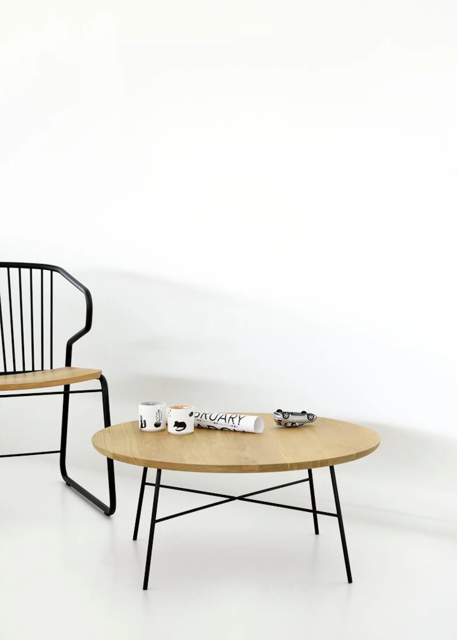 Oak Gabbia Lounge Chair