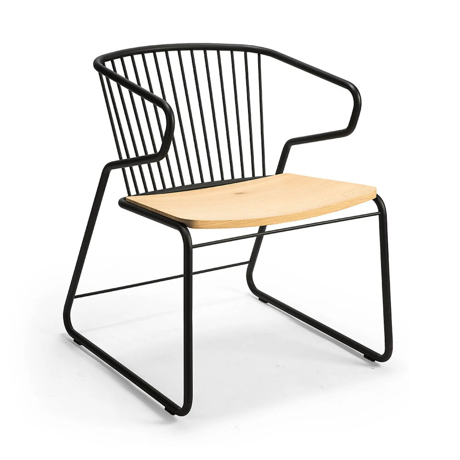 Oak Gabbia Lounge Chair