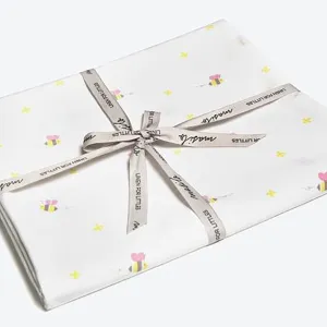Organic Fitted Cot Sheet - Bee
