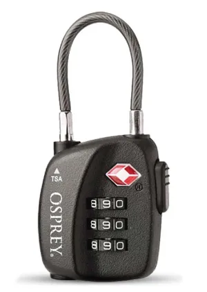 Osprey TSA 3 Dial Cable Lock