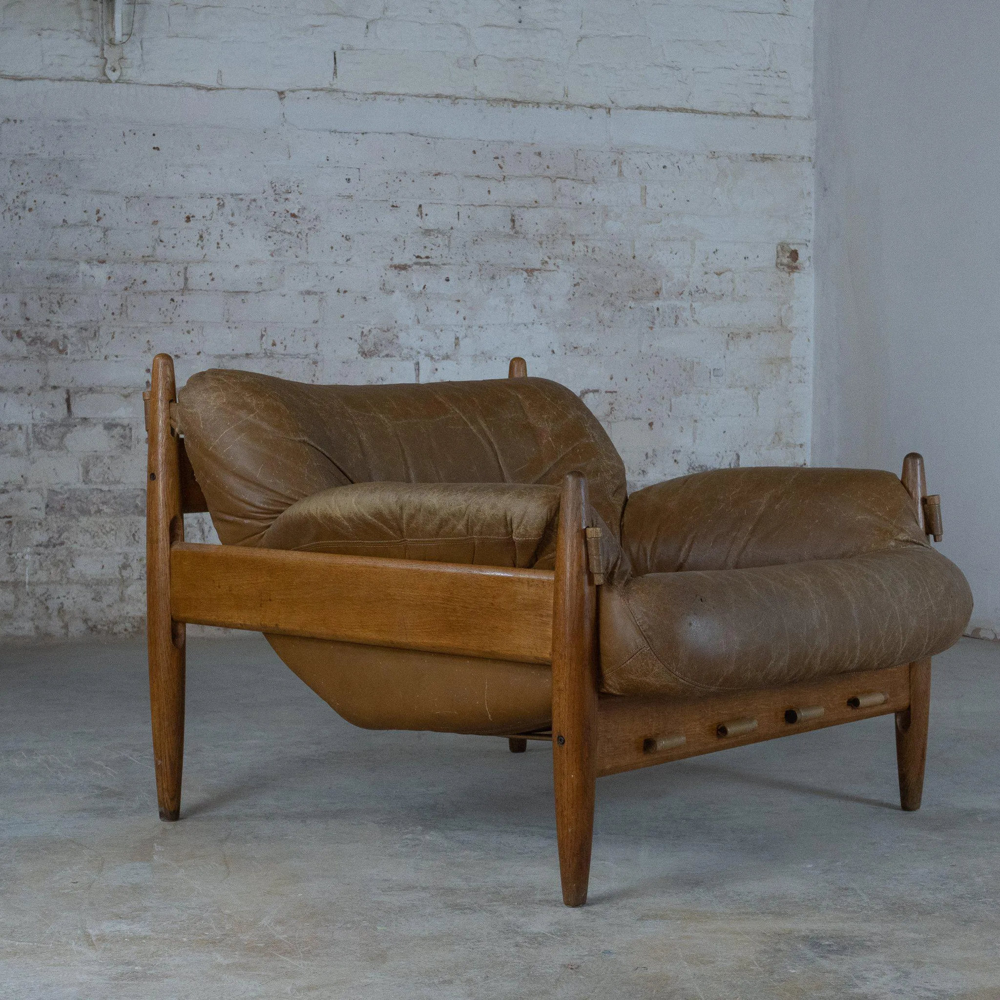 Pair of Brazilian Mid Century Lounge Chairs