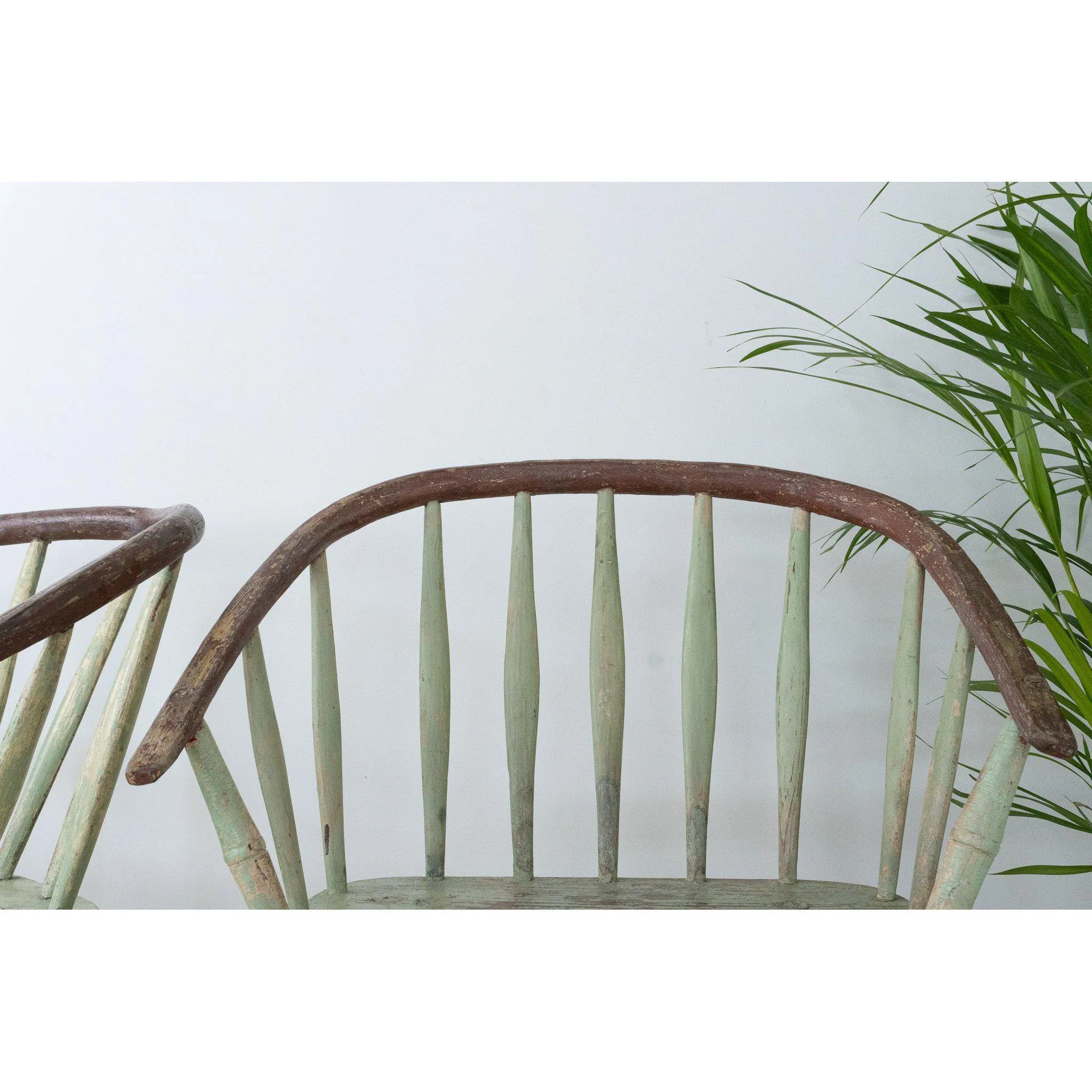Pair of Windsor Stick Back Painted Chairs (1st pair)