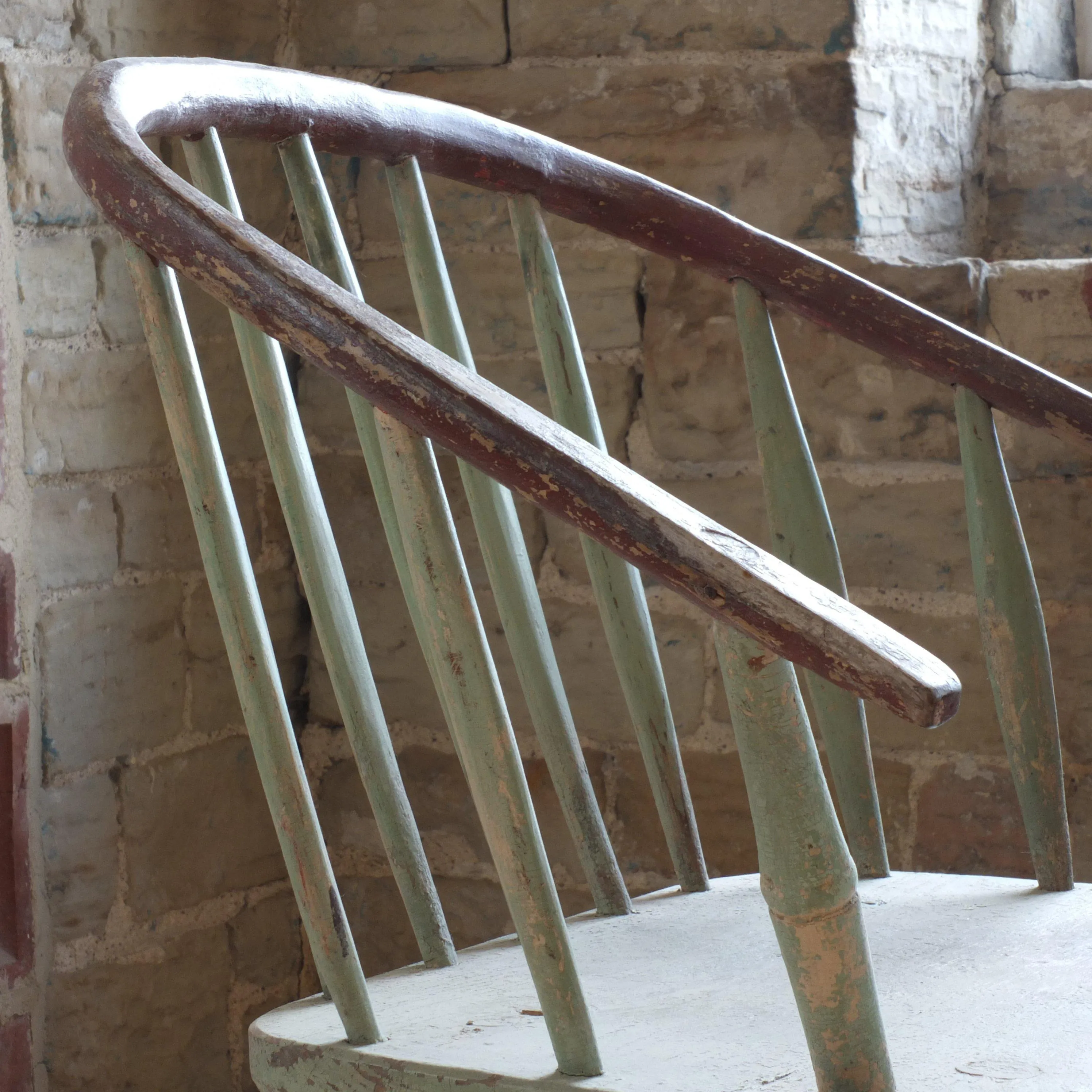 Pair of Windsor Stick Back Painted Chairs (1st pair)