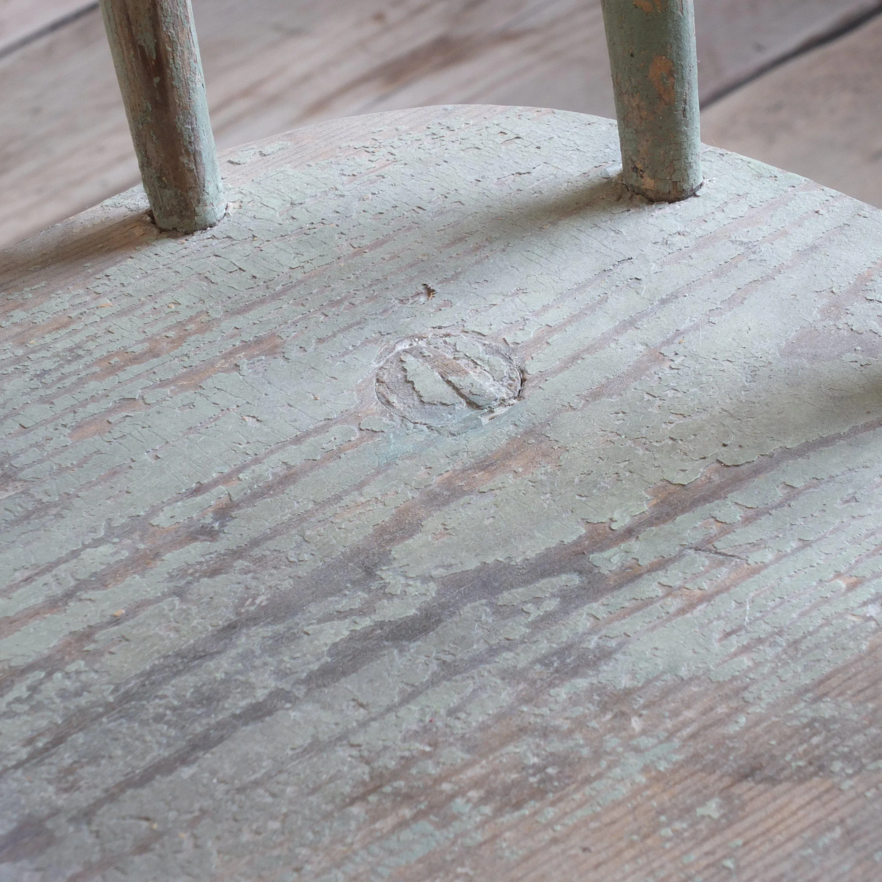 Pair of Windsor Stick Back Painted Chairs (1st pair)
