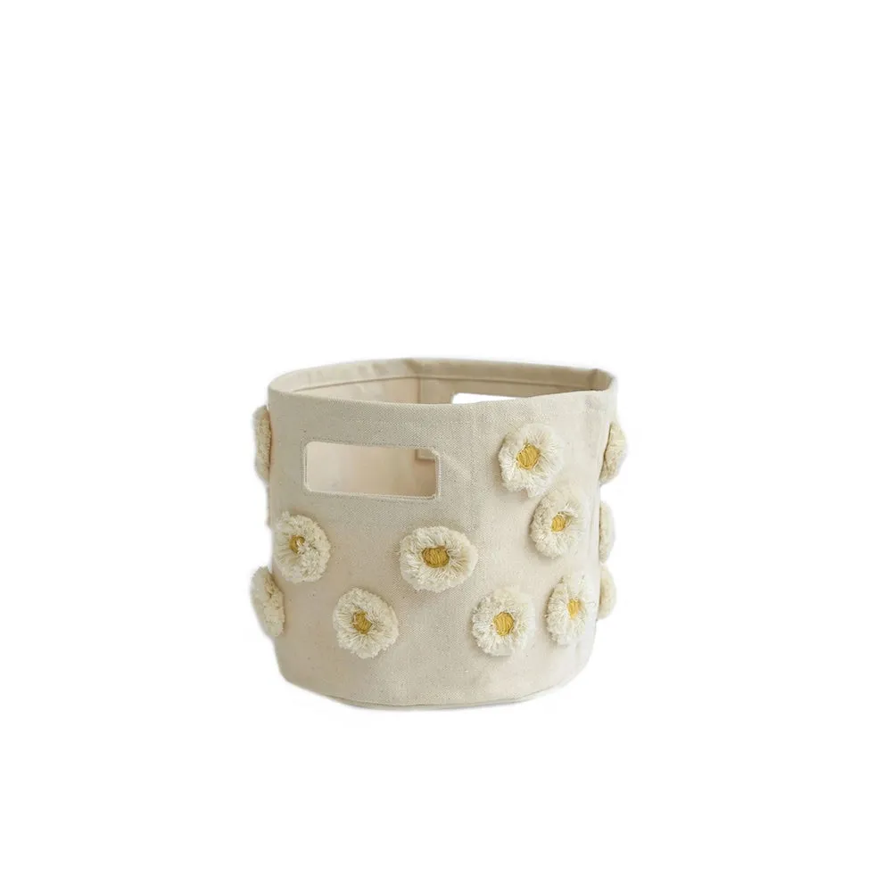 Pehr Novelty Mini Bin - Daisy 8 In. D X 7 In. H
