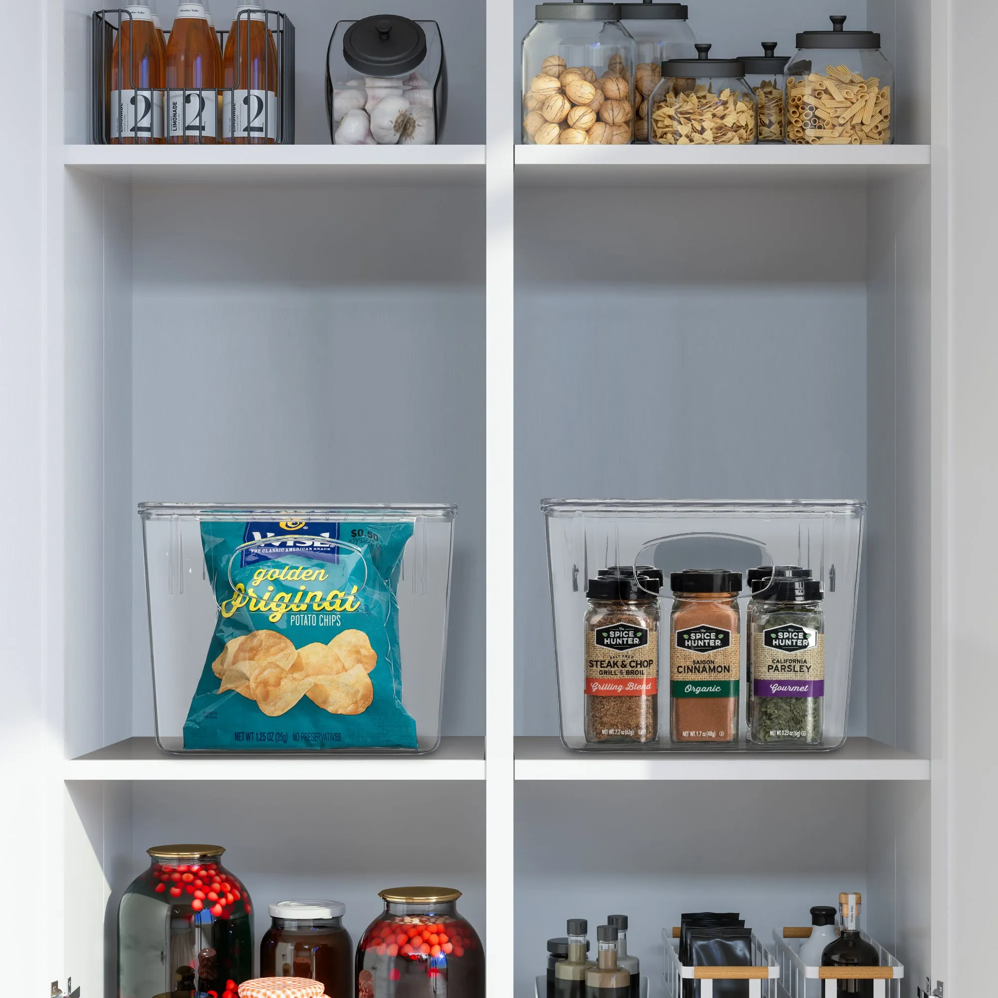 Plastic Container Bins with Lids