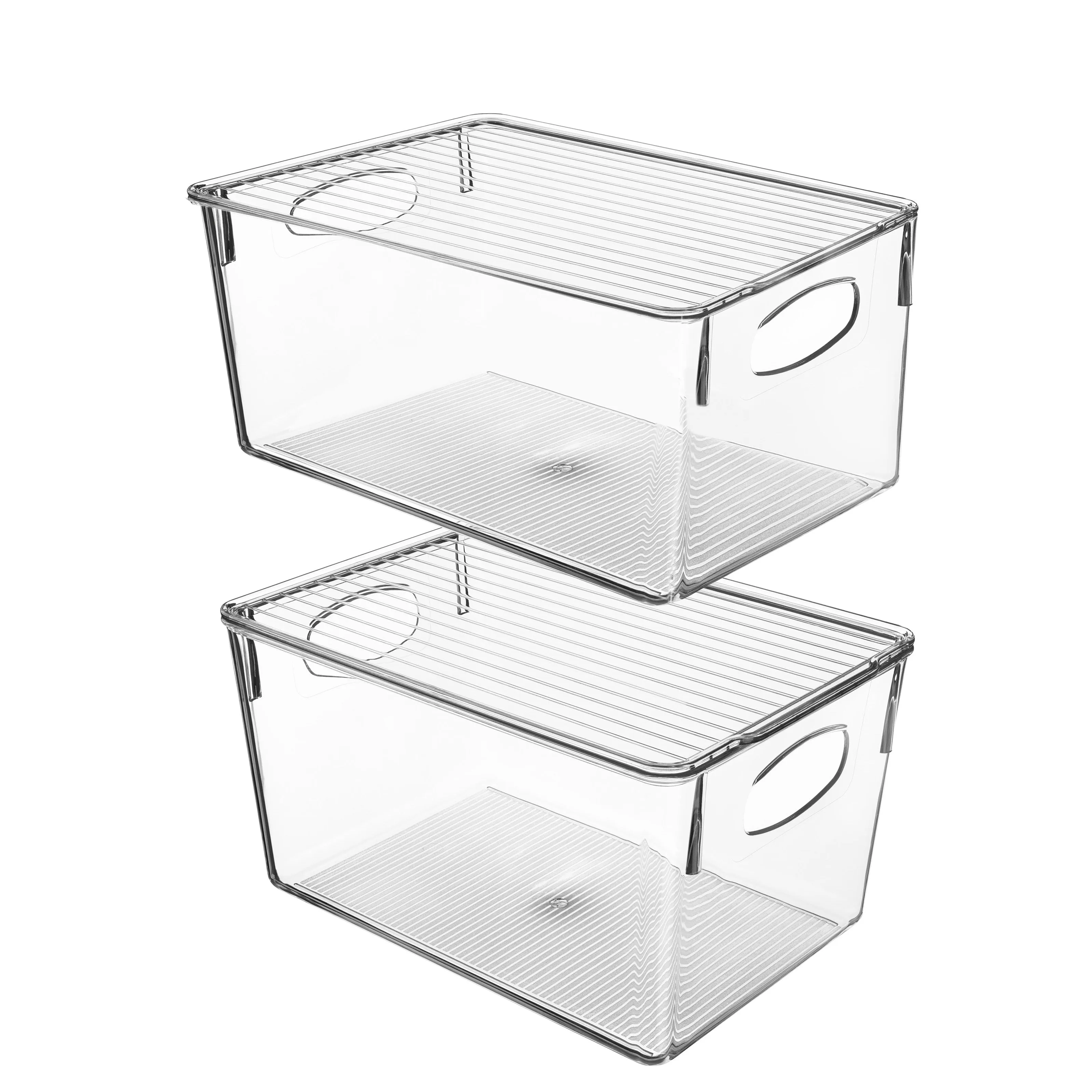 Plastic Container Bins with Lids