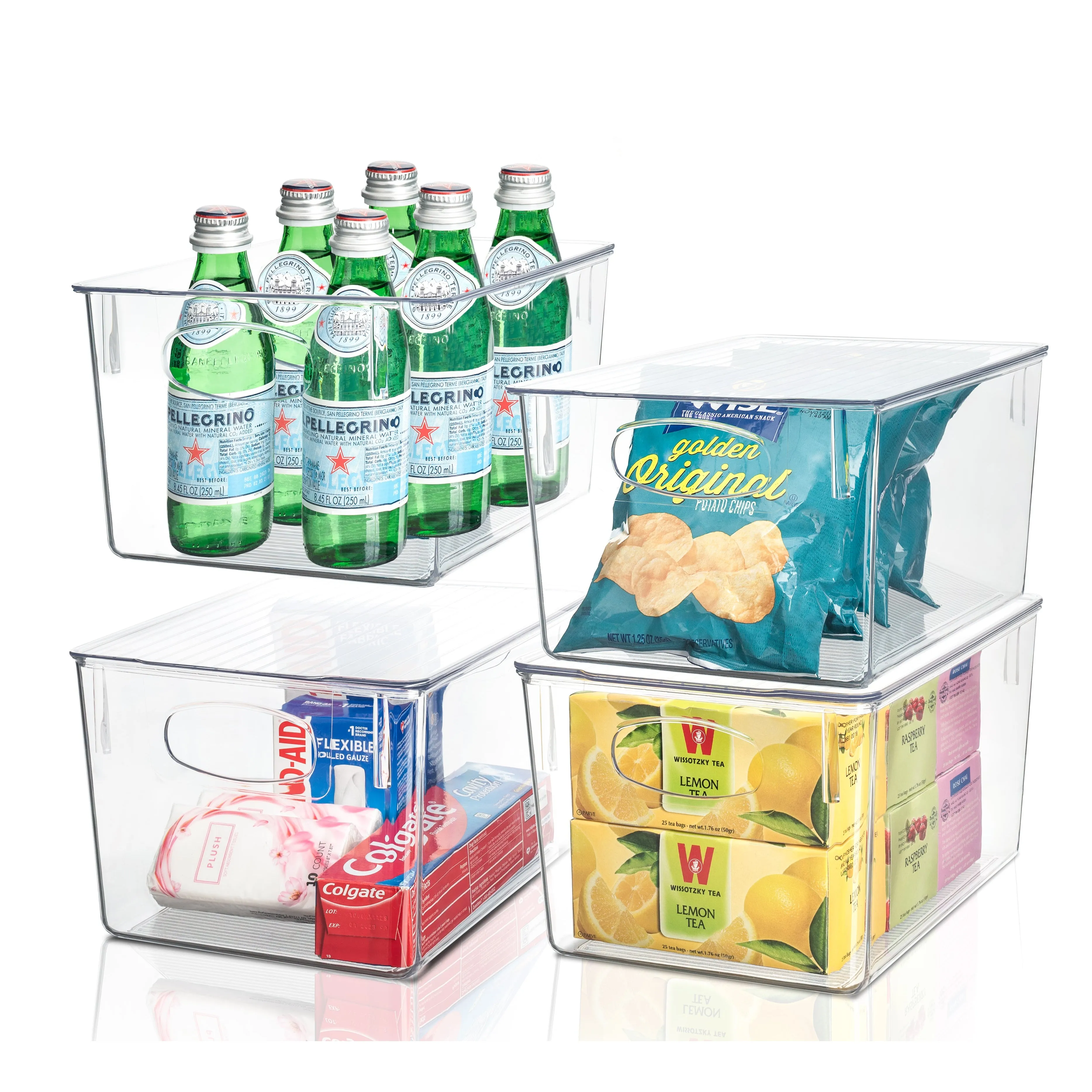 Plastic Container Bins with Lids