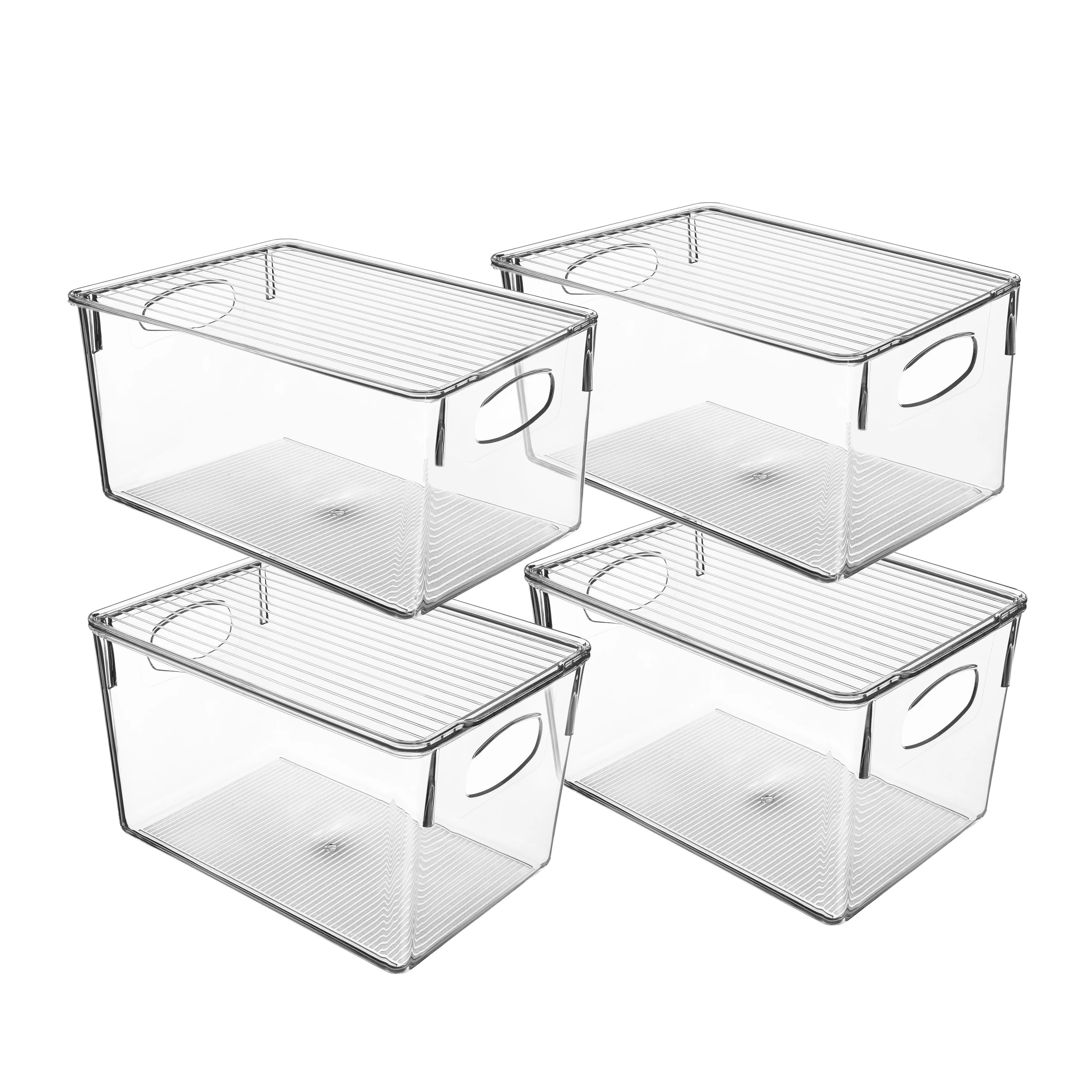 Plastic Container Bins with Lids