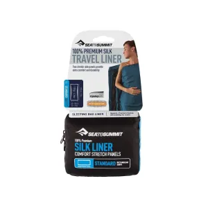 Sea to Summit Sleeping Bag Liner Premium Silk Liner with Stretch Panels