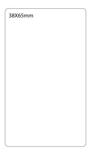 SELF ADHESIVE OFFICE LABEL-38X65mm