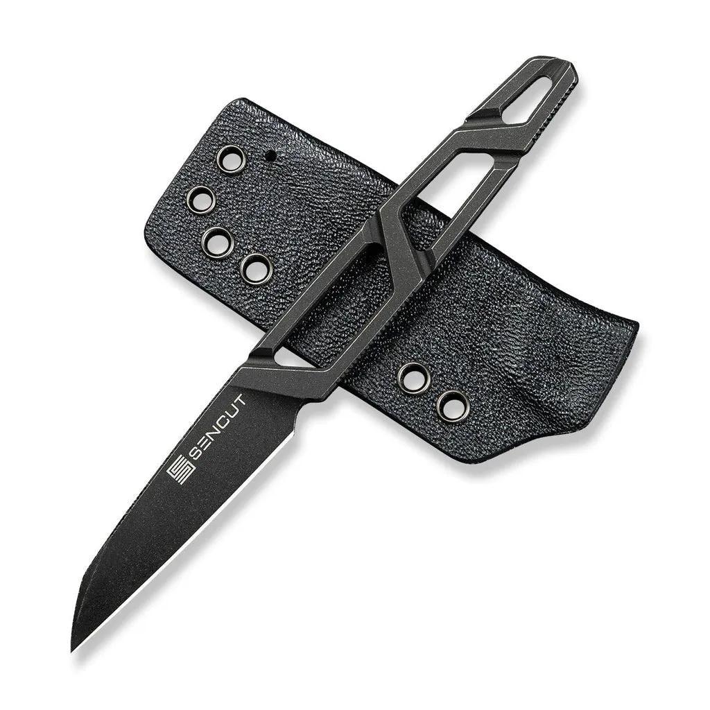 SENCUT TEXO Fixed Blade Knives Skeletonized One-Piece 1.97 Inches 9Cr18MoV Blade S23095-1