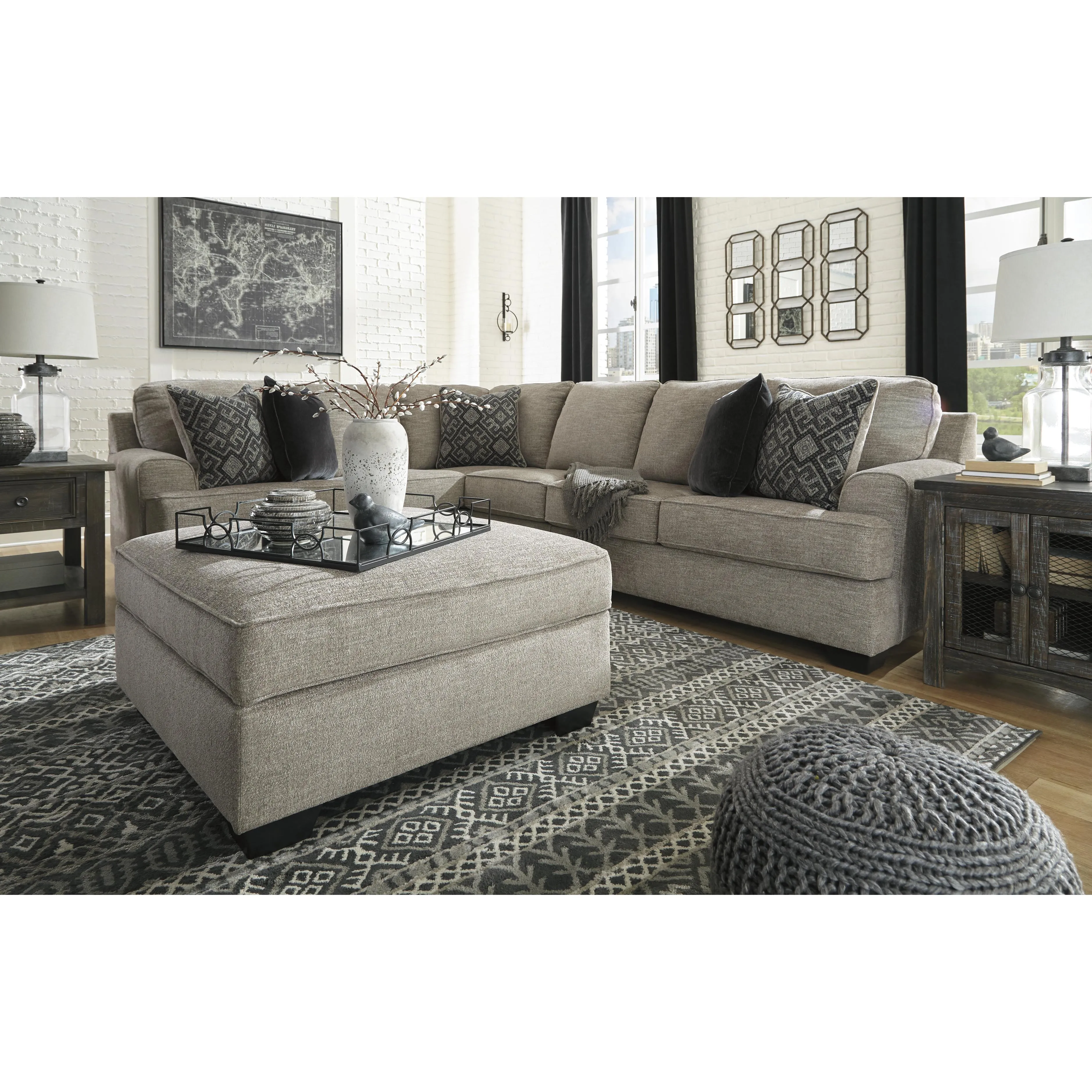 Signature Design by Ashley Bovarian Fabric 3 pc Sectional 5610348/5610346/5610356