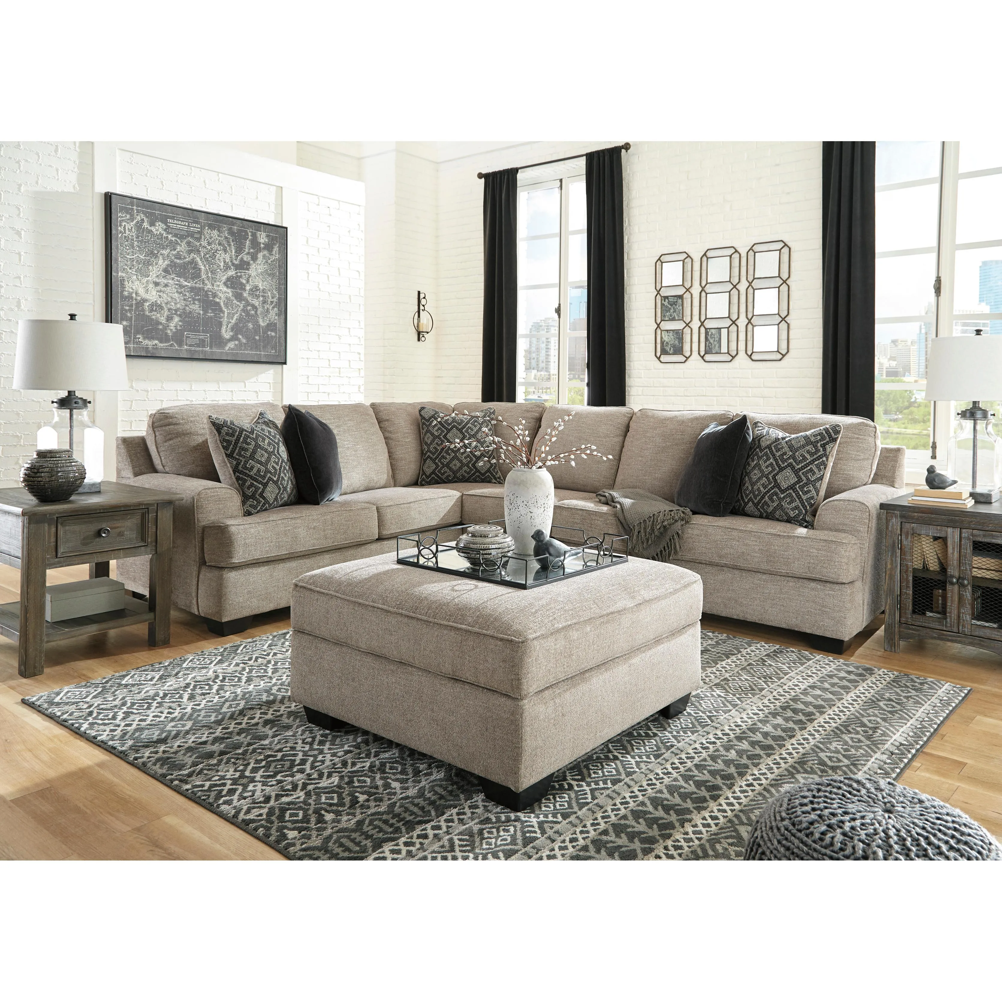 Signature Design by Ashley Bovarian Fabric 3 pc Sectional 5610348/5610346/5610356