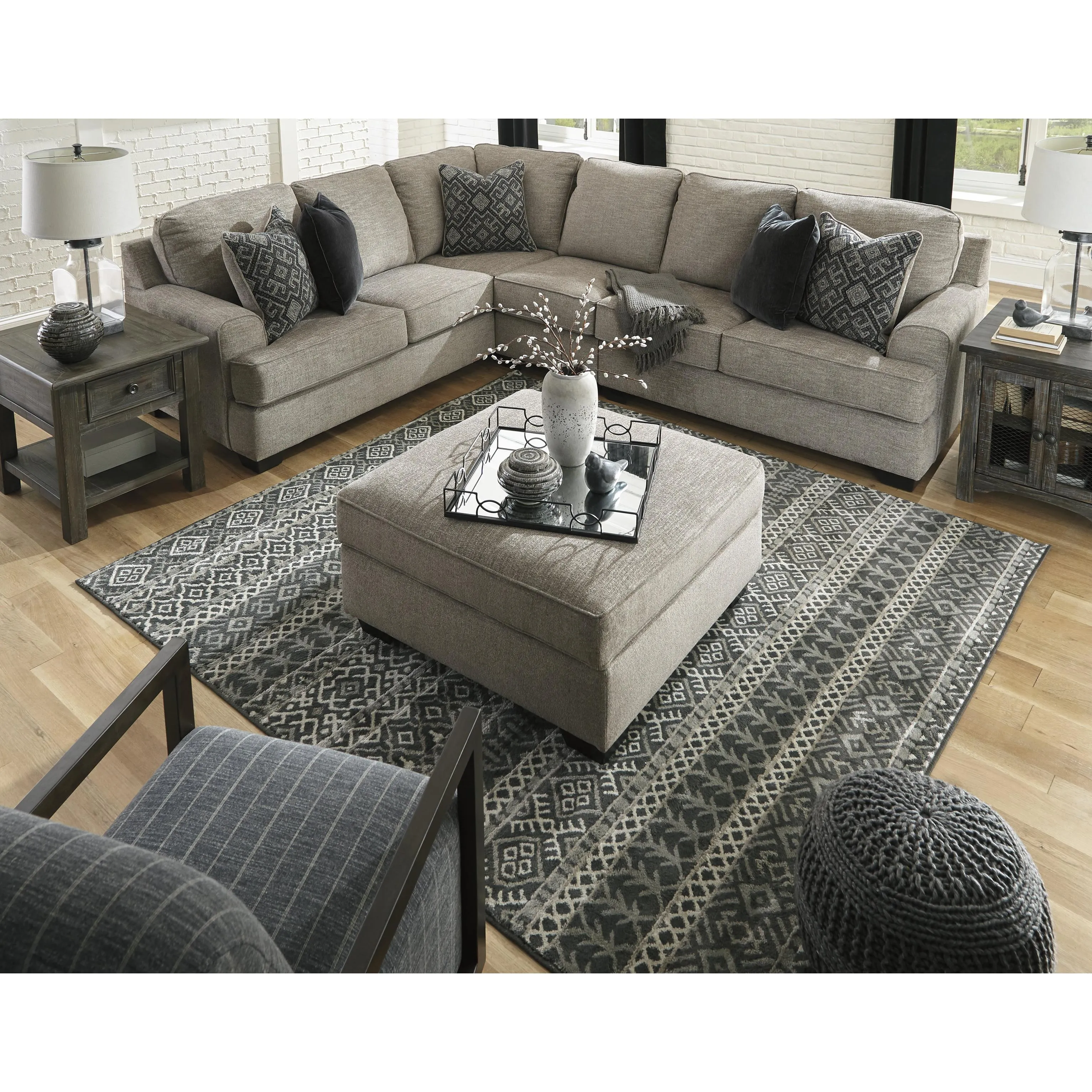 Signature Design by Ashley Bovarian Fabric 3 pc Sectional 5610348/5610346/5610356
