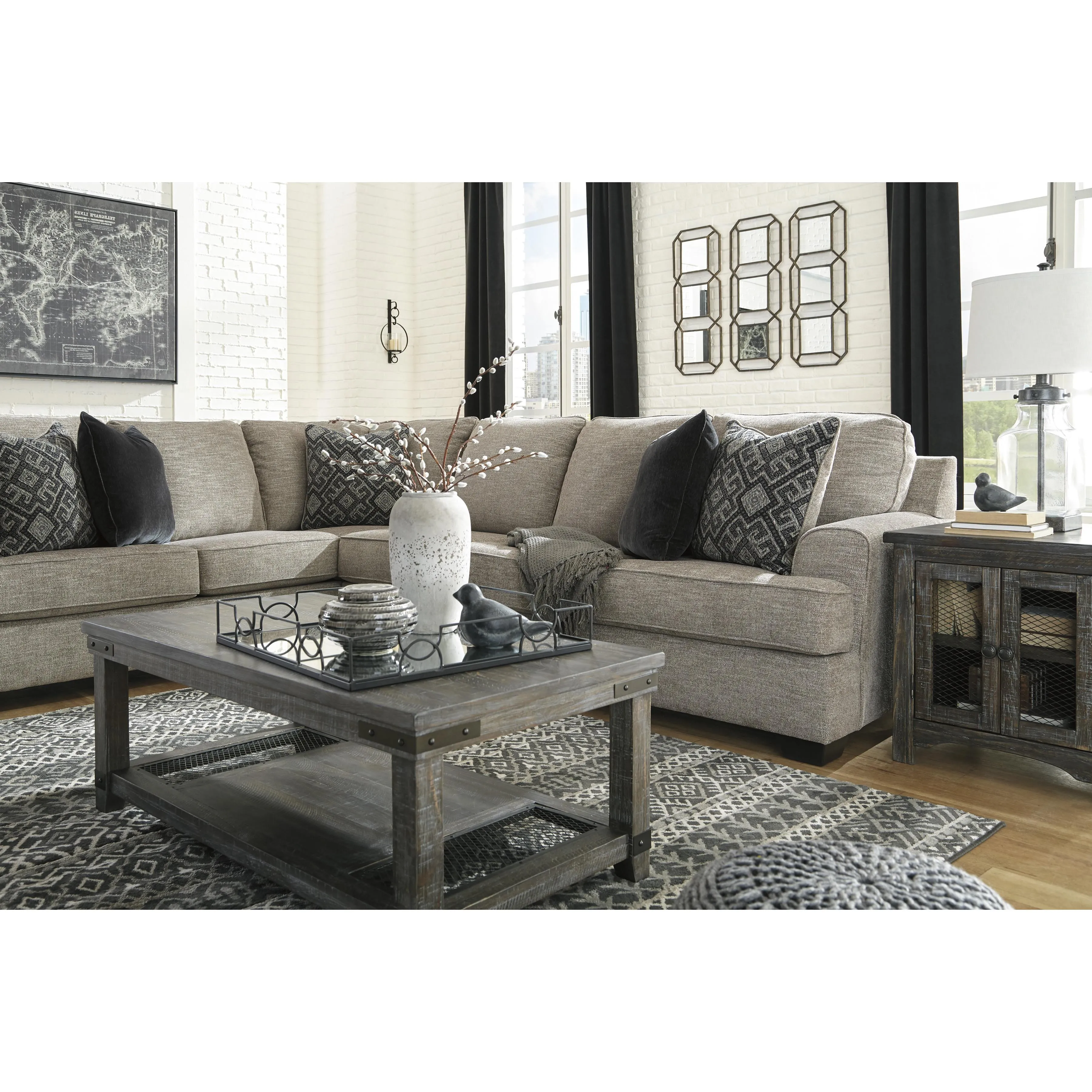 Signature Design by Ashley Bovarian Fabric 3 pc Sectional 5610348/5610346/5610356