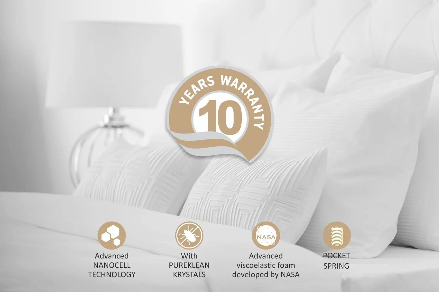 Sleepkraft Luxuria Luxury Spring Mattress, 84 inches x 66 inches x 8 inches (Beige)