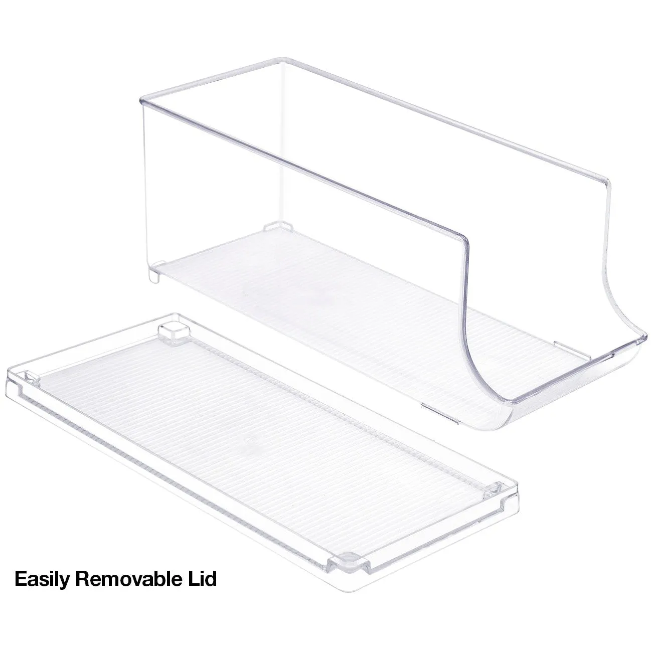 Soda Can Organizer Bin with Lid
