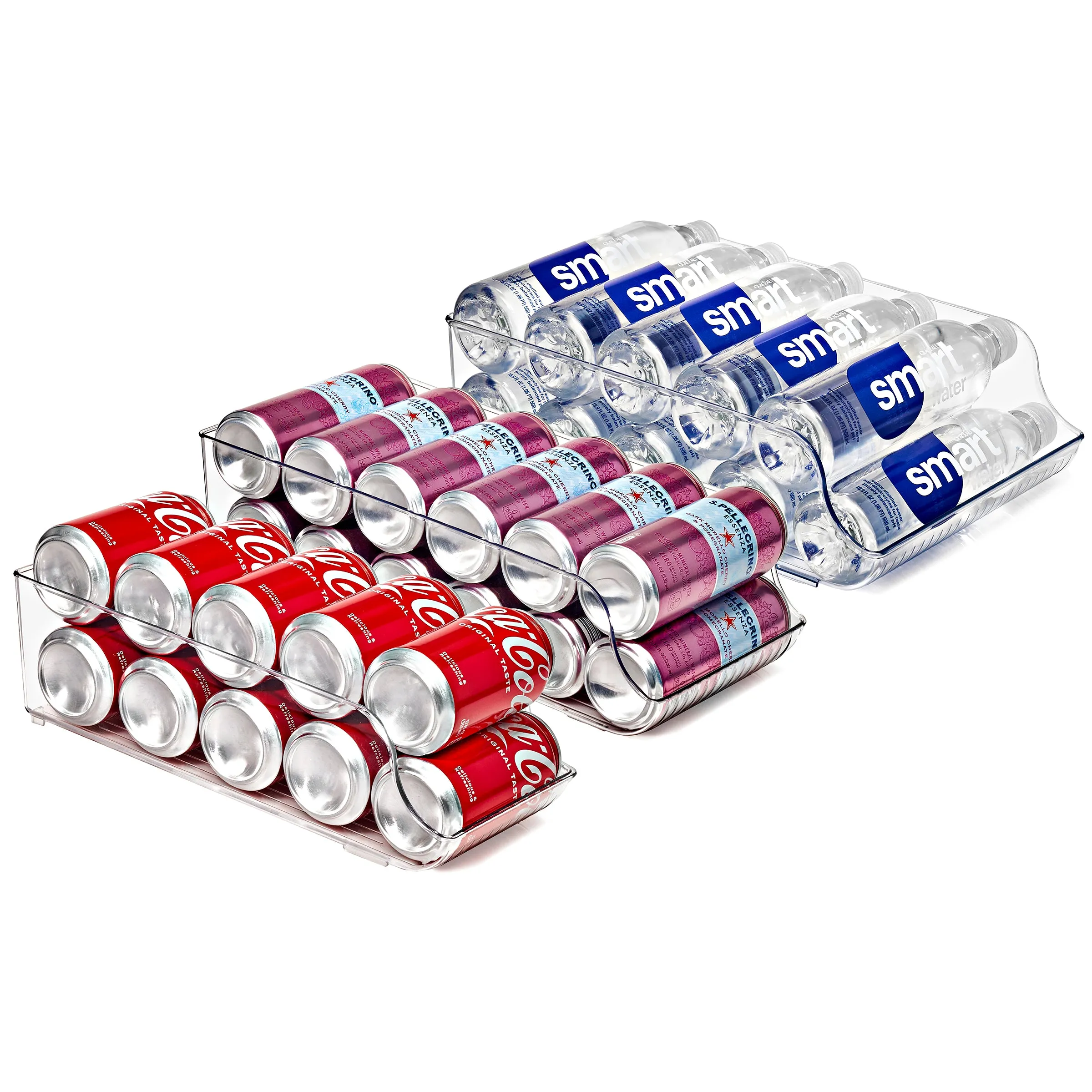 Soda Can Organizer Bin with Lid
