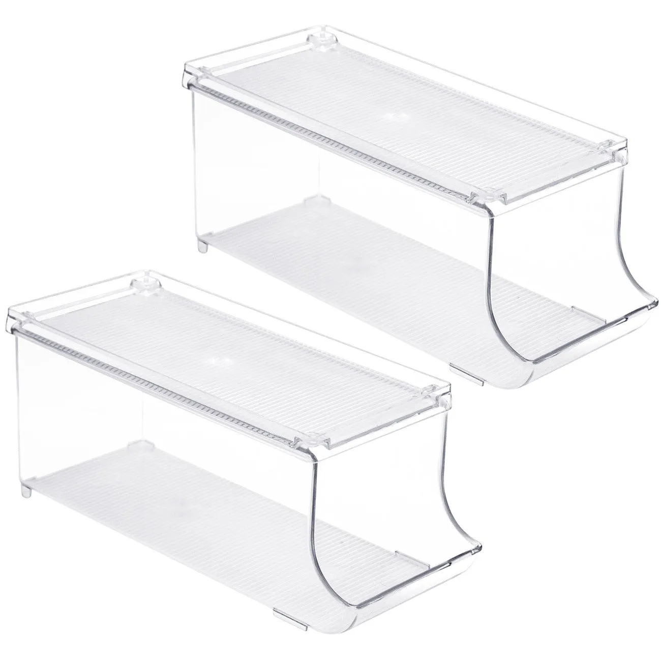Soda Can Organizer Bin with Lid