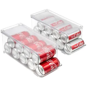 Soda Can Organizer Bin with Lid