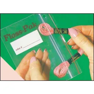 Starter Floss-Pak Floss Organizer 15 Bags with Split Ring
