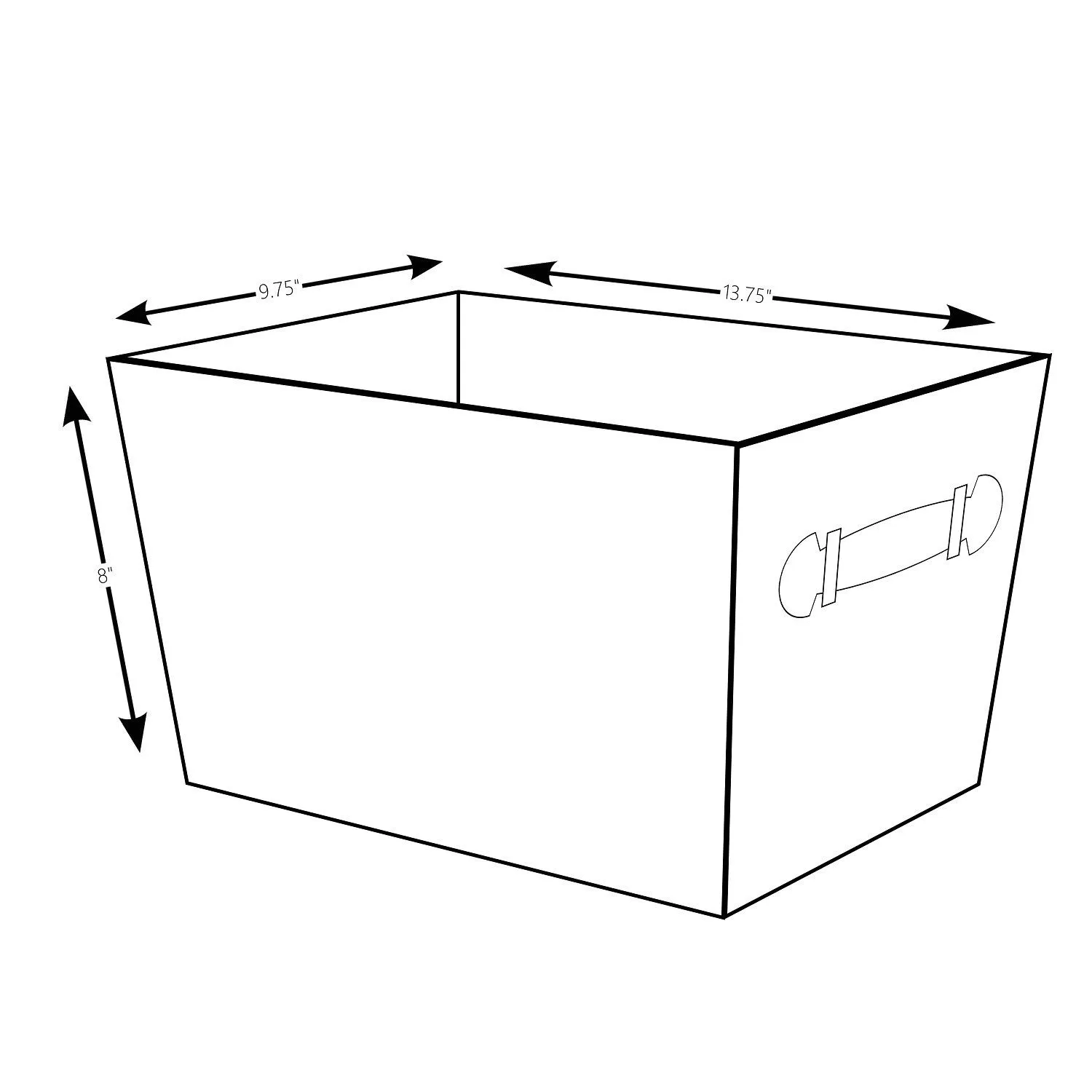 Storage Bin with Handles, Sand Dunes  (Wholesale)