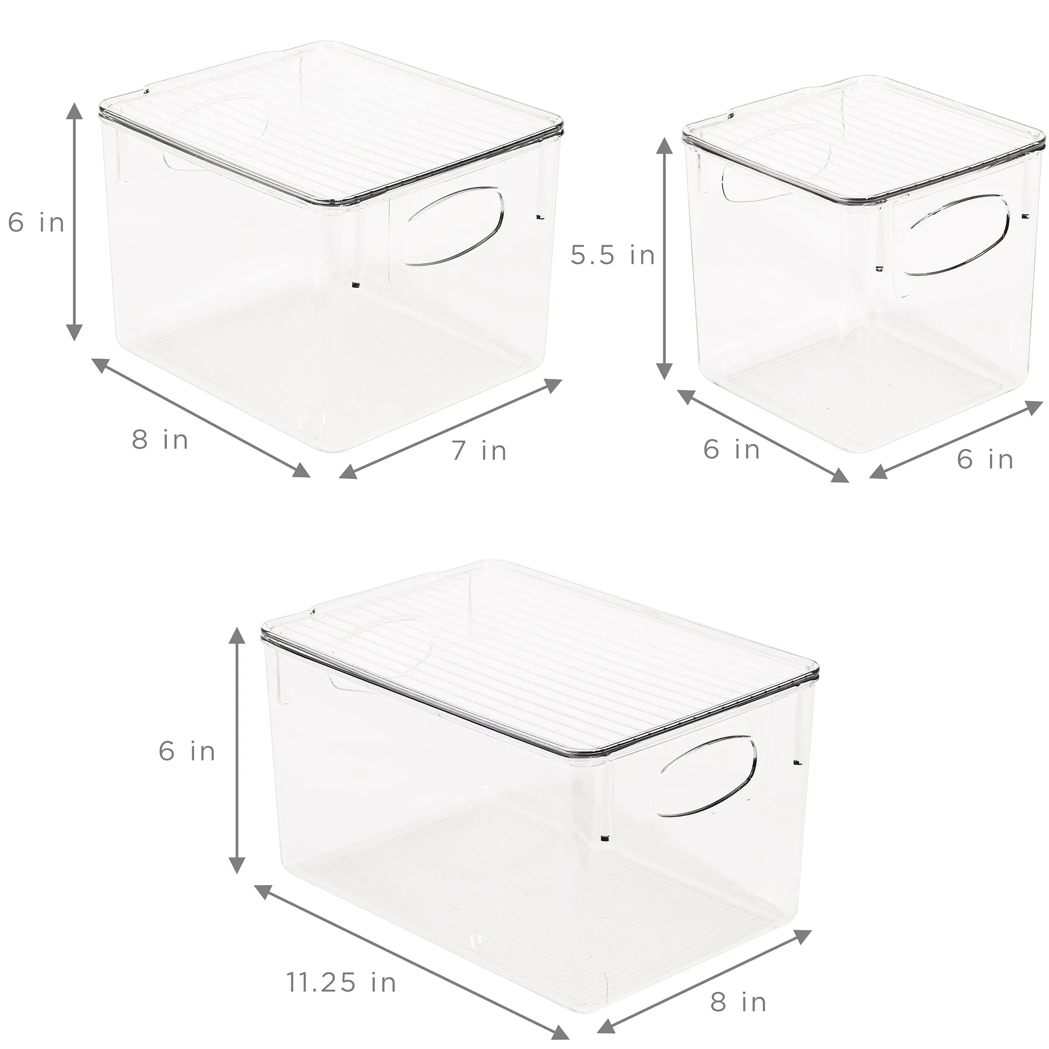 Storage Bins with Handles (Large)