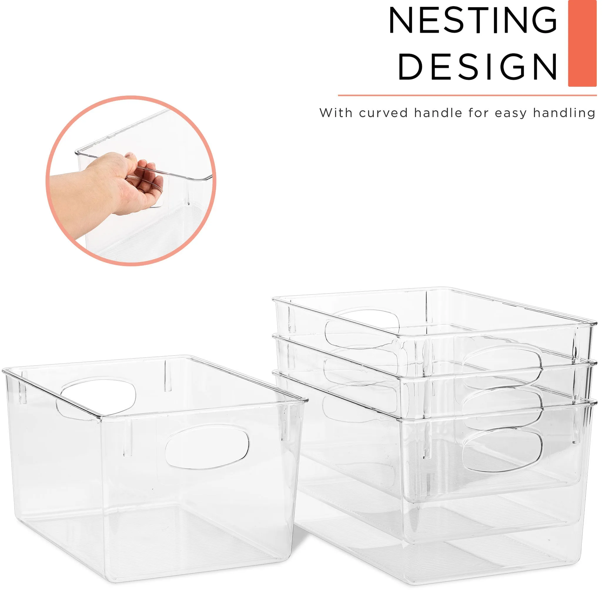 Storage Bins with Handles (Large)