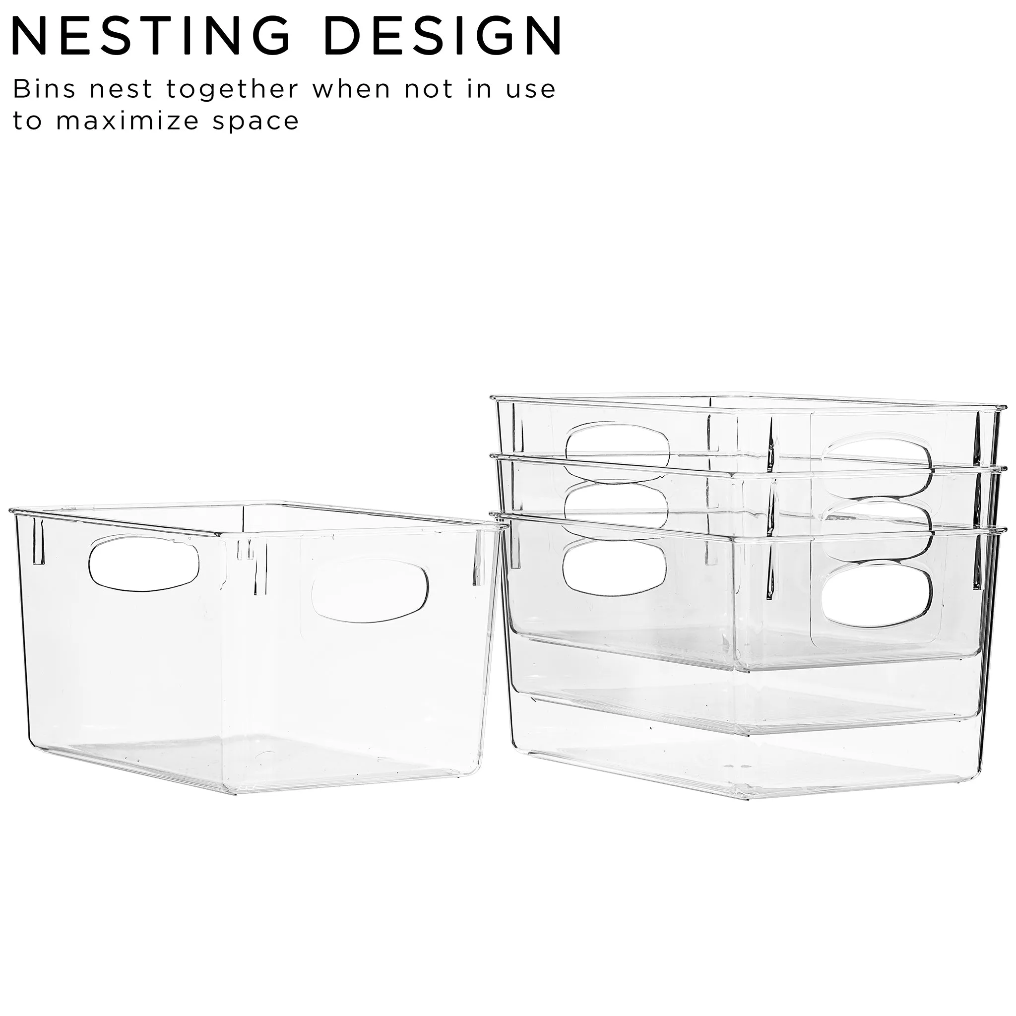 Storage Bins with Handles (Large)