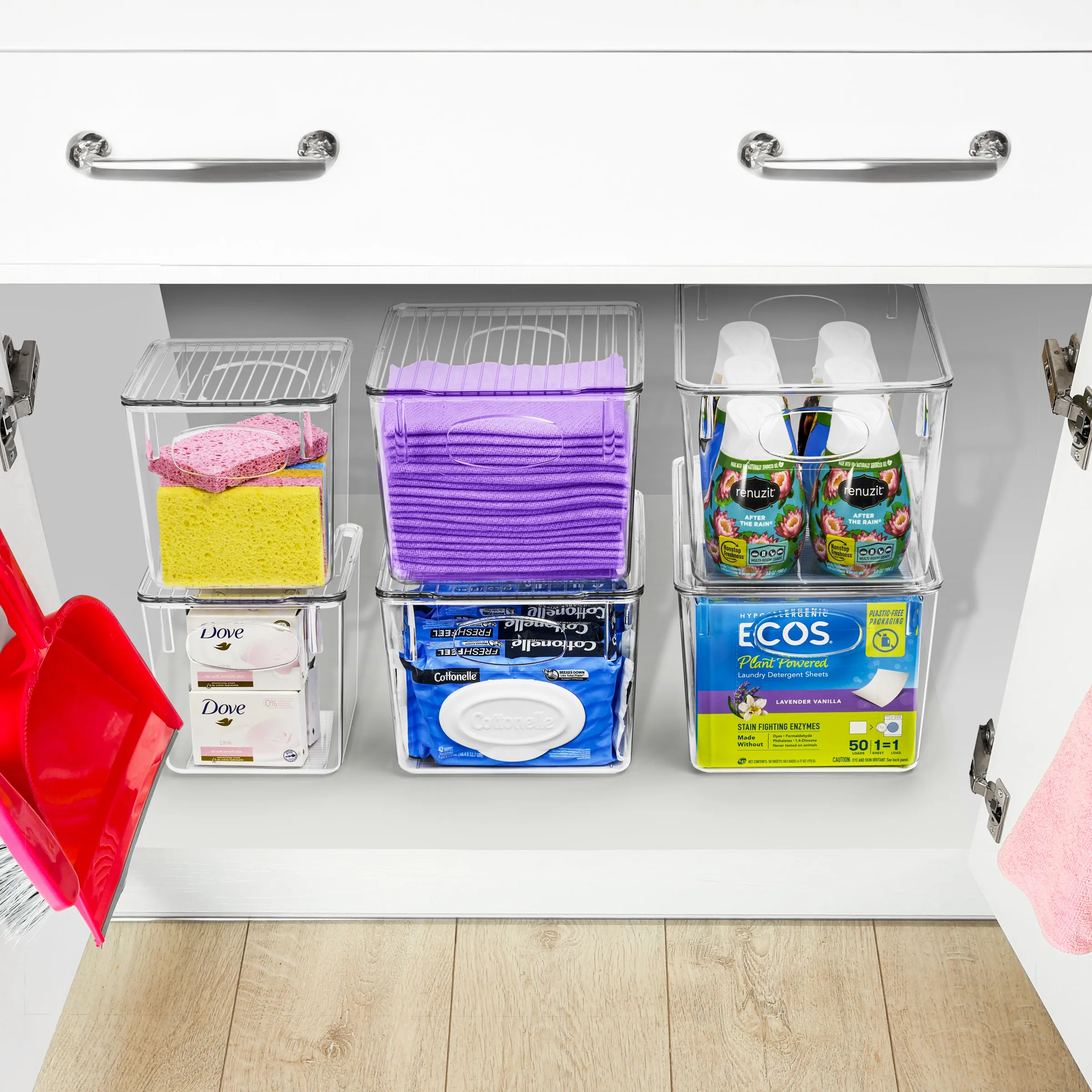 Storage Bins with Lids Set (Large)