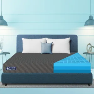 The Sleep Company SmartGRID Ortho 6 Inch Mattress King Size | AIHA Certified Medium Firm Orthopedic Mattress for Back Pain Relief | Japanese SmartGRID Technology | 75x70 | 10 Years Warranty | Grey