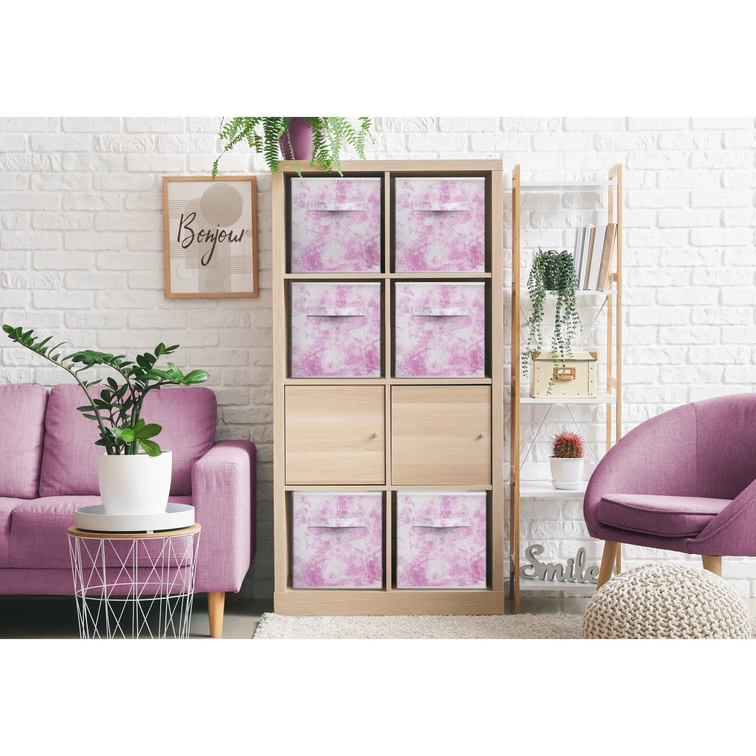 Tie-Dye Storage Cube Bins (4 Pack)