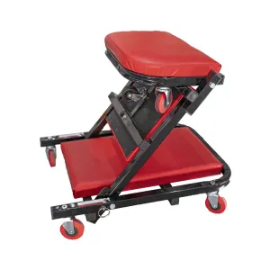TORK CRAFT MECHANIC CREEPER/CHAIR 2-IN-1 METAL FRAME CUSHION 6 WHEEL TCMC002