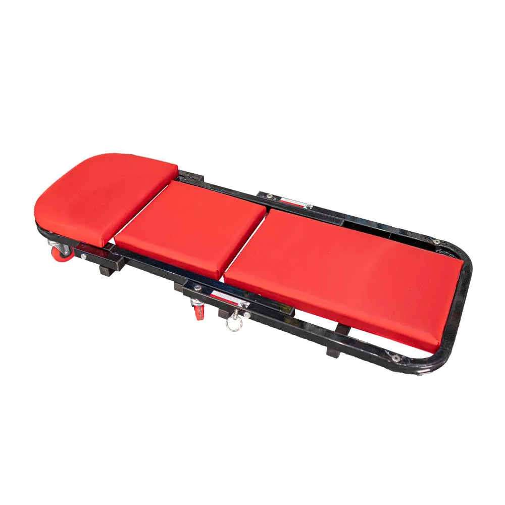 TORK CRAFT MECHANIC CREEPER/CHAIR 2-IN-1 METAL FRAME CUSHION 6 WHEEL TCMC002