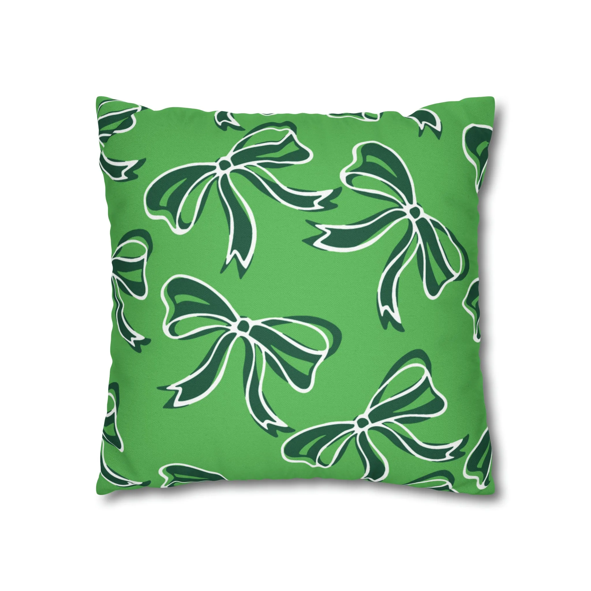 Trendy Bow College Pillow Cover - Dorm Pillow,Graduation Gift,Bed Party Gift,Acceptance Gift,College Gift, Binghamton Bearcats, BING