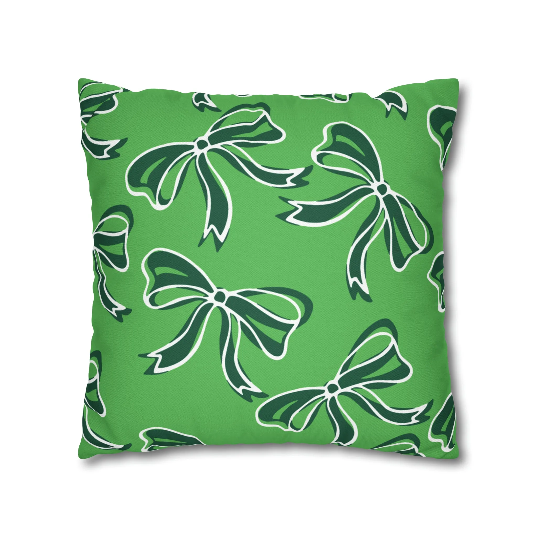 Trendy Bow College Pillow Cover - Dorm Pillow,Graduation Gift,Bed Party Gift,Acceptance Gift,College Gift, Binghamton Bearcats, BING