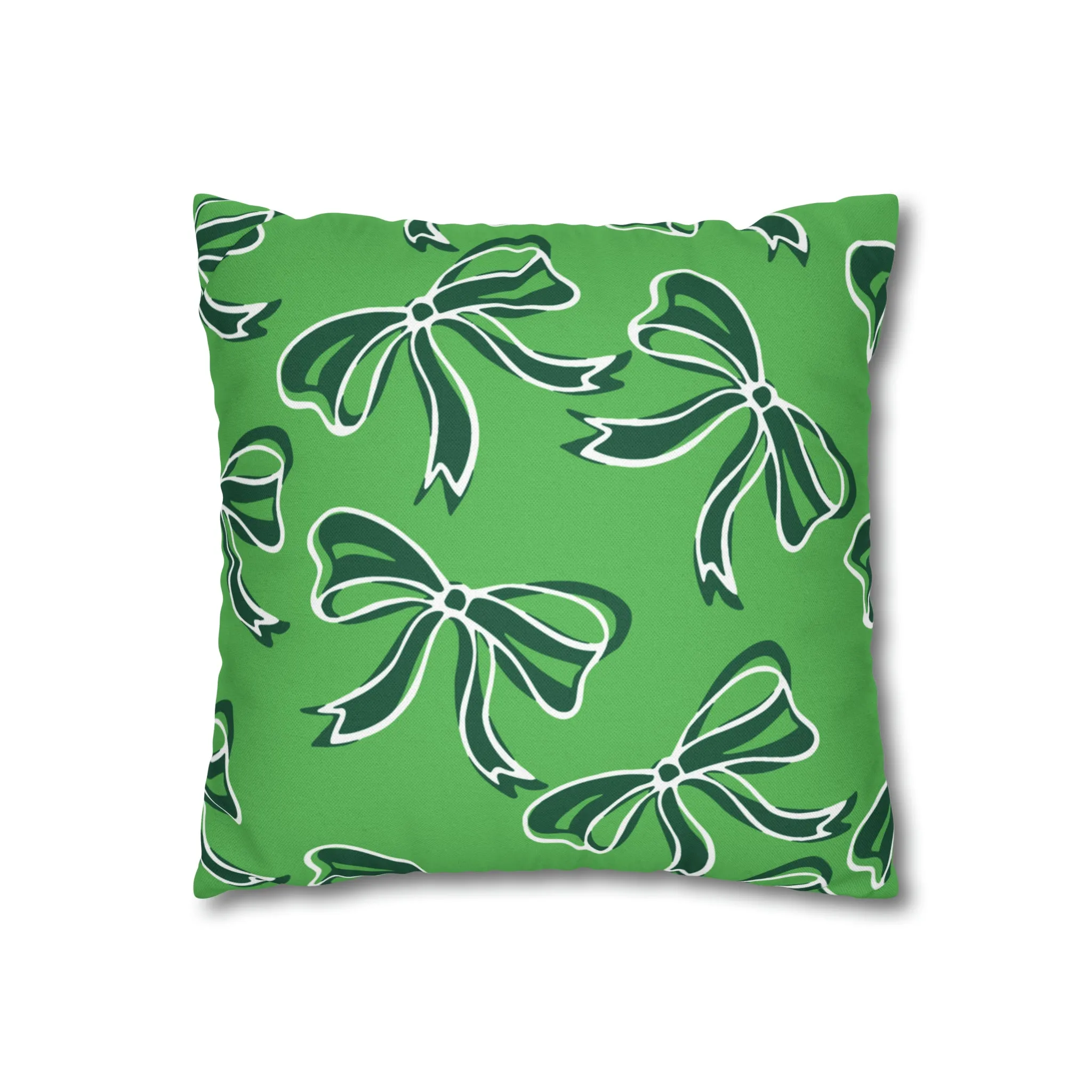 Trendy Bow College Pillow Cover - Dorm Pillow,Graduation Gift,Bed Party Gift,Acceptance Gift,College Gift, Binghamton Bearcats, BING