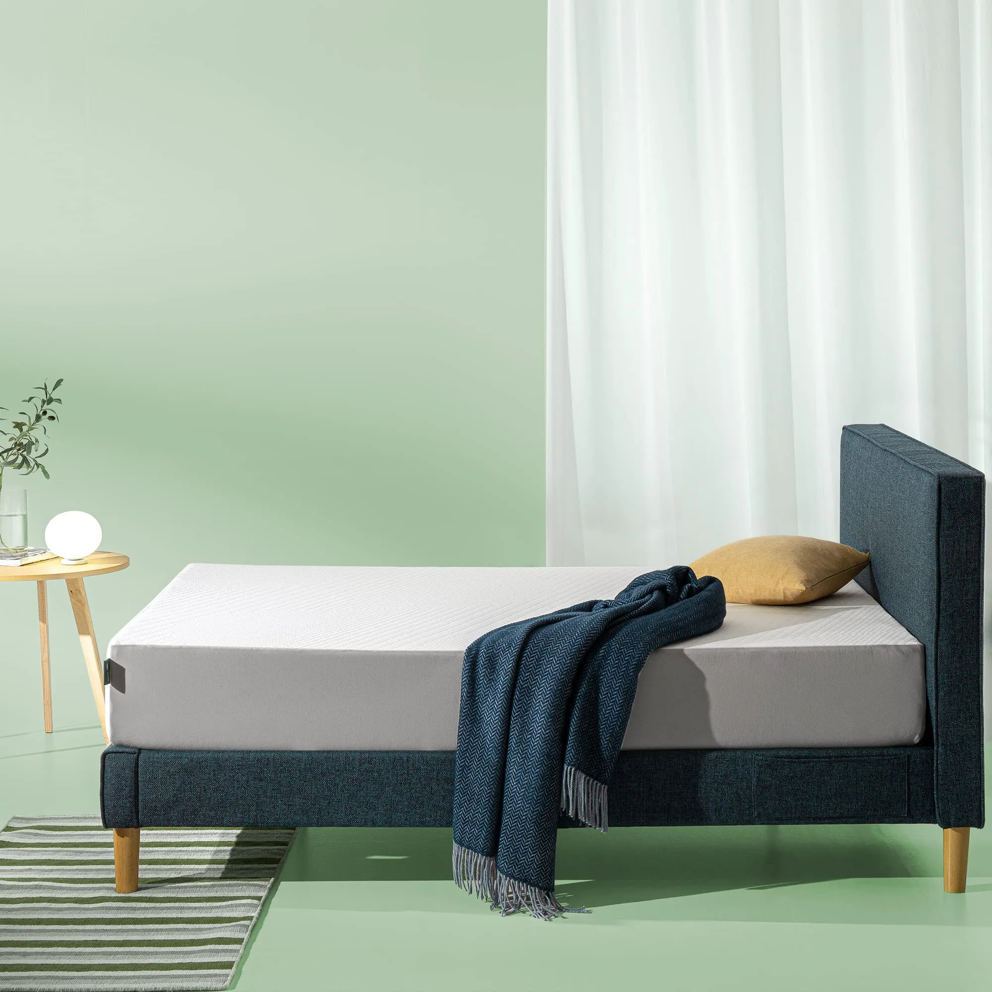 Zinus Queen Mattress, 8 Inch Cooling Essential Foam Mattress, Affordable Mattress, Mattress in a Box, CertiPUR-US Certified with Pressure Relief & Cool Sleep, Queen